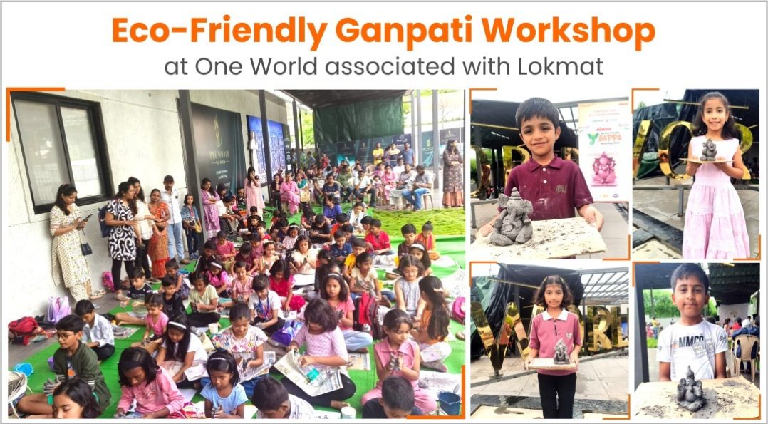 Eco-Friendly Ganpati Workshop at One World associated with Lokmat
