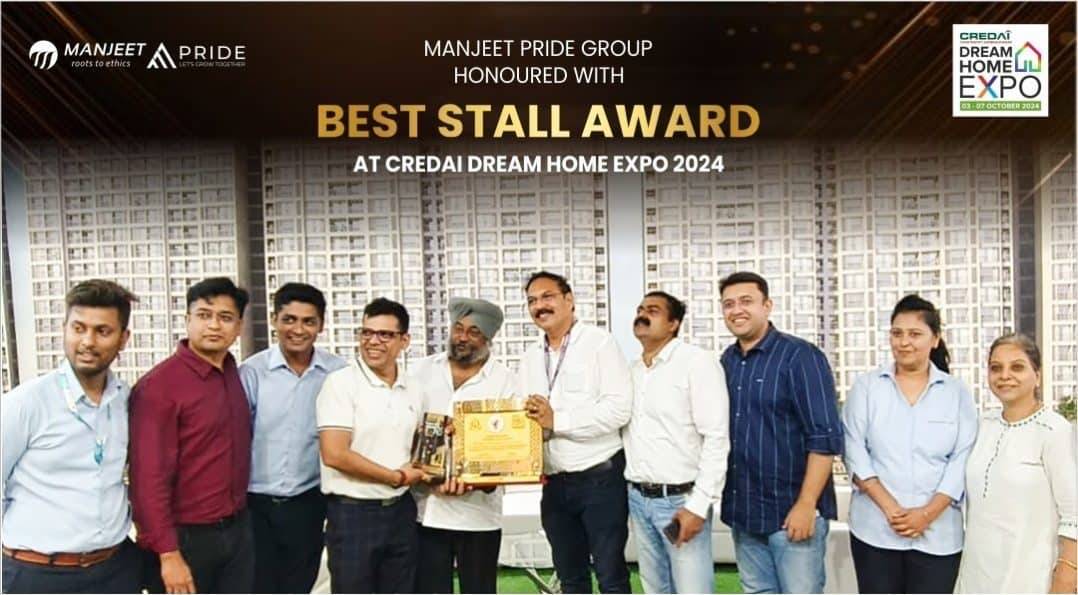 Manjeet Pride Group Shines at CREDAI Dream Home Expo 2024 with Best Stall Award